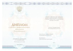 Диплом колледжа 2014 - 2019 в Коврове